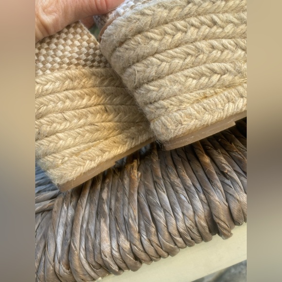 may pol strappy leather espadrilles burgundy toe sz 7 - Picture 9 of 11